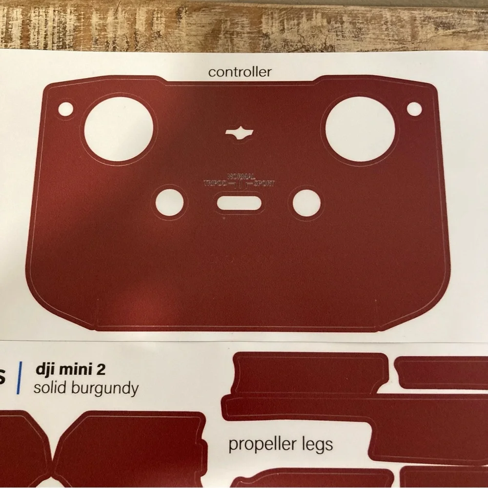 DJI Mini 2 Solid Burgundy Skin By Mightyskins